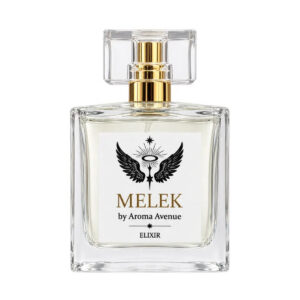 Sticla Melek Eau de Parfum Elixir 100 ml pe fundal alb